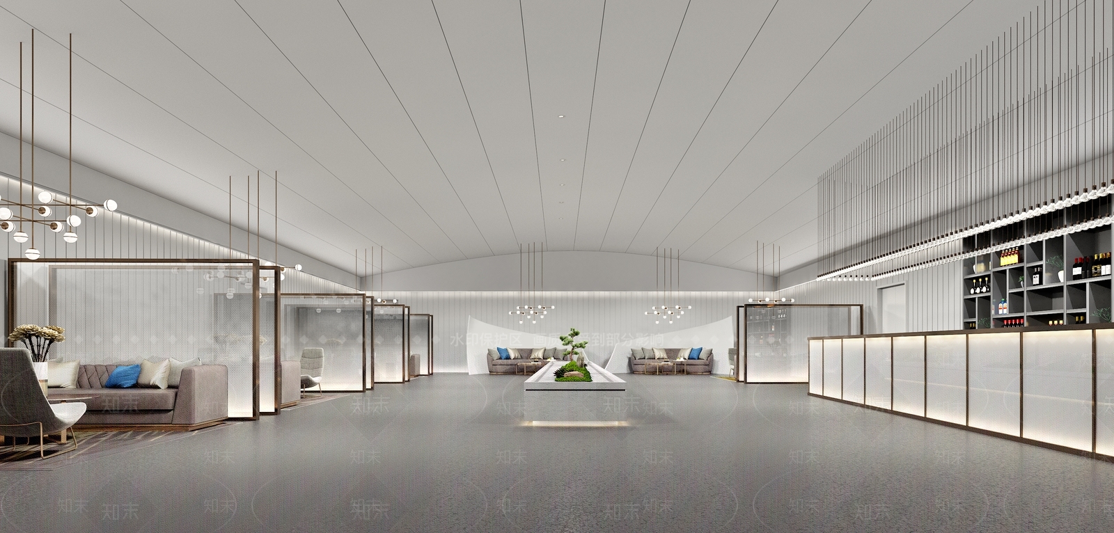 现代贵宾休息区3D模型下载【ID:1106235461】