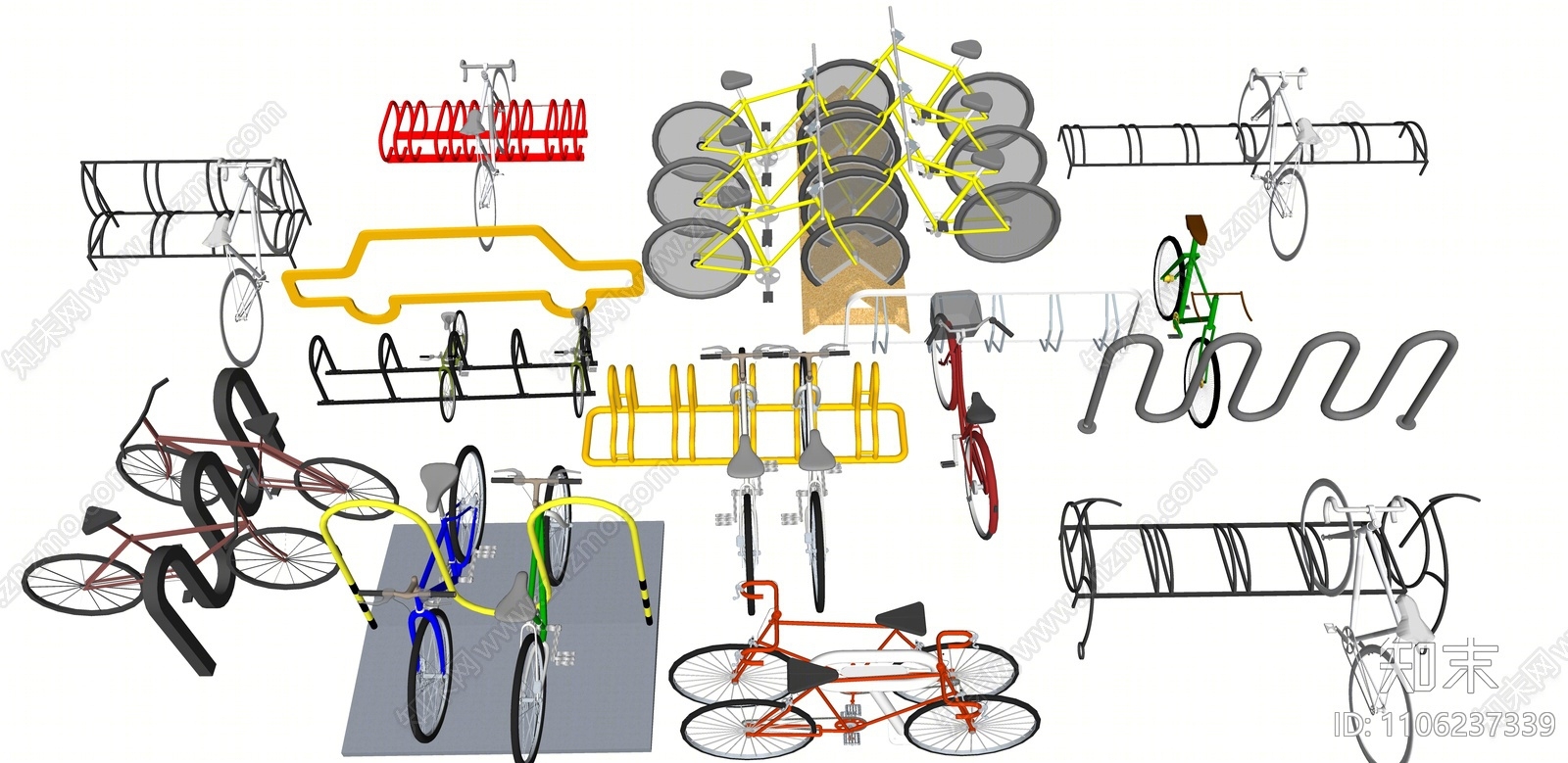 现代自行车SU模型下载【ID:1106237339】