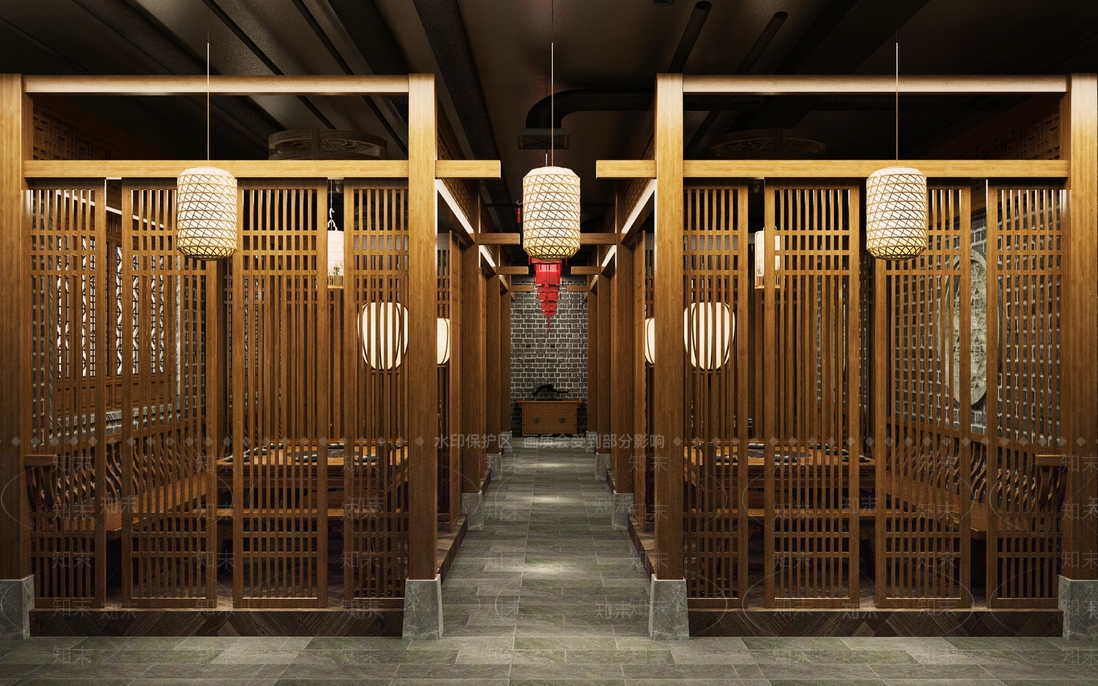 新中式火锅店3D模型下载【ID:1106273590】