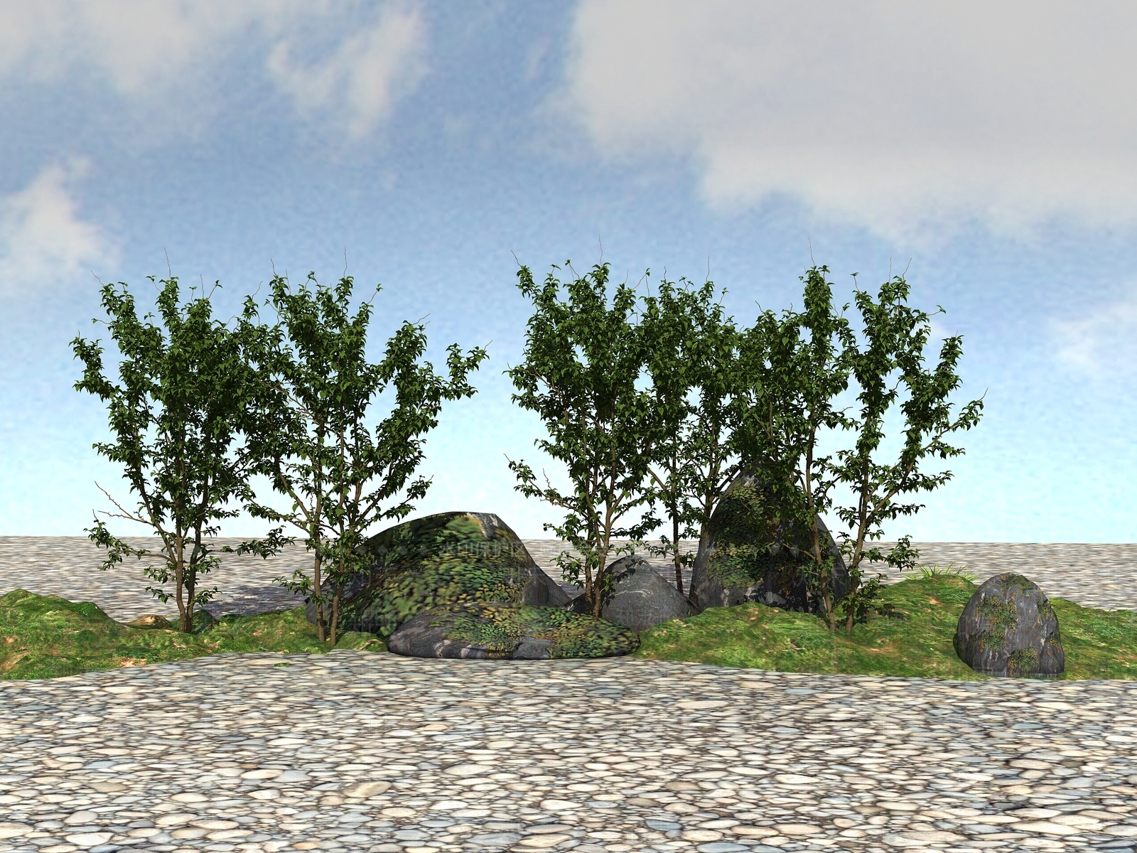现代植物3D模型下载【ID:1106277940】