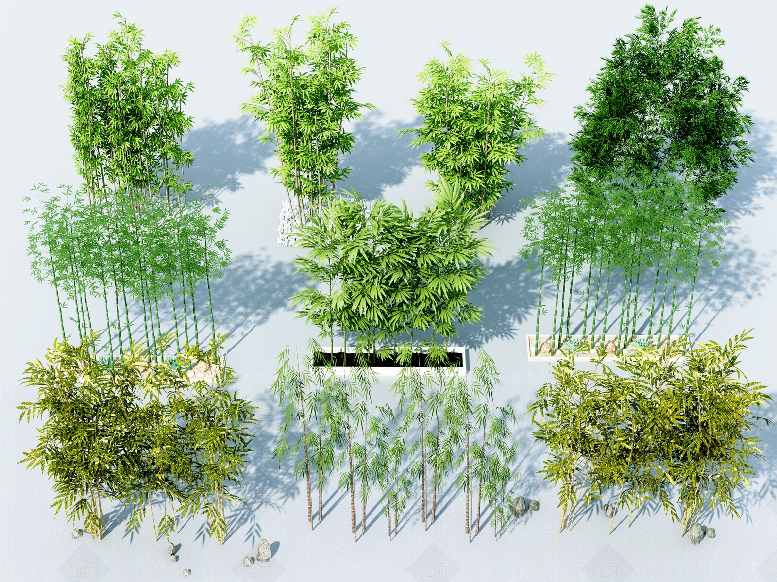 现代竹子3D模型下载【ID:1106278396】