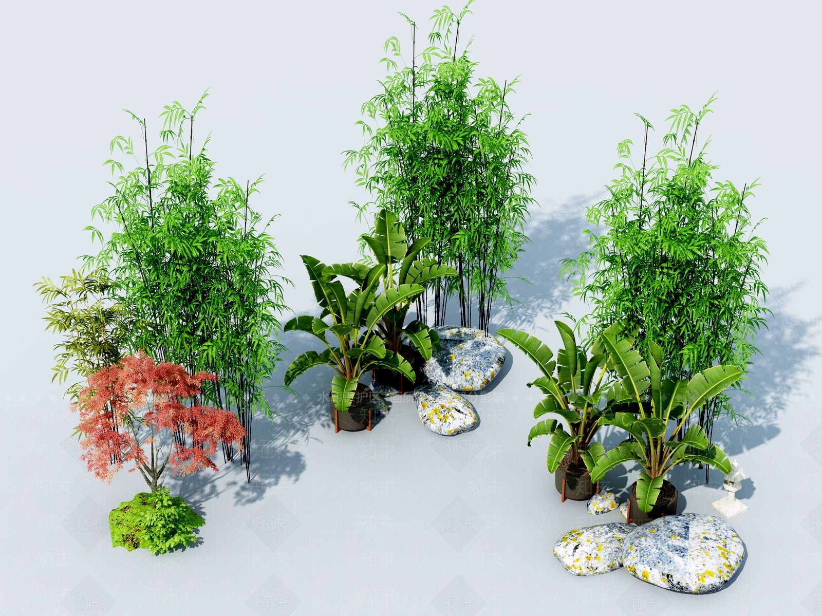 现代竹子3D模型下载【ID:1106278318】