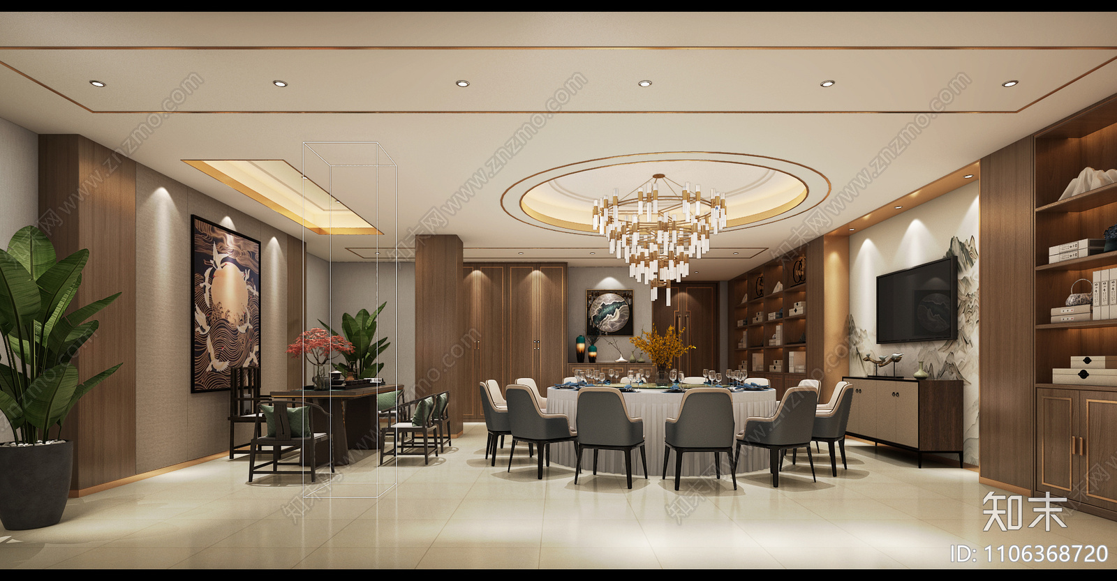 奉天街海鲜餐饮施工图cad施工图下载【ID:1106368720】