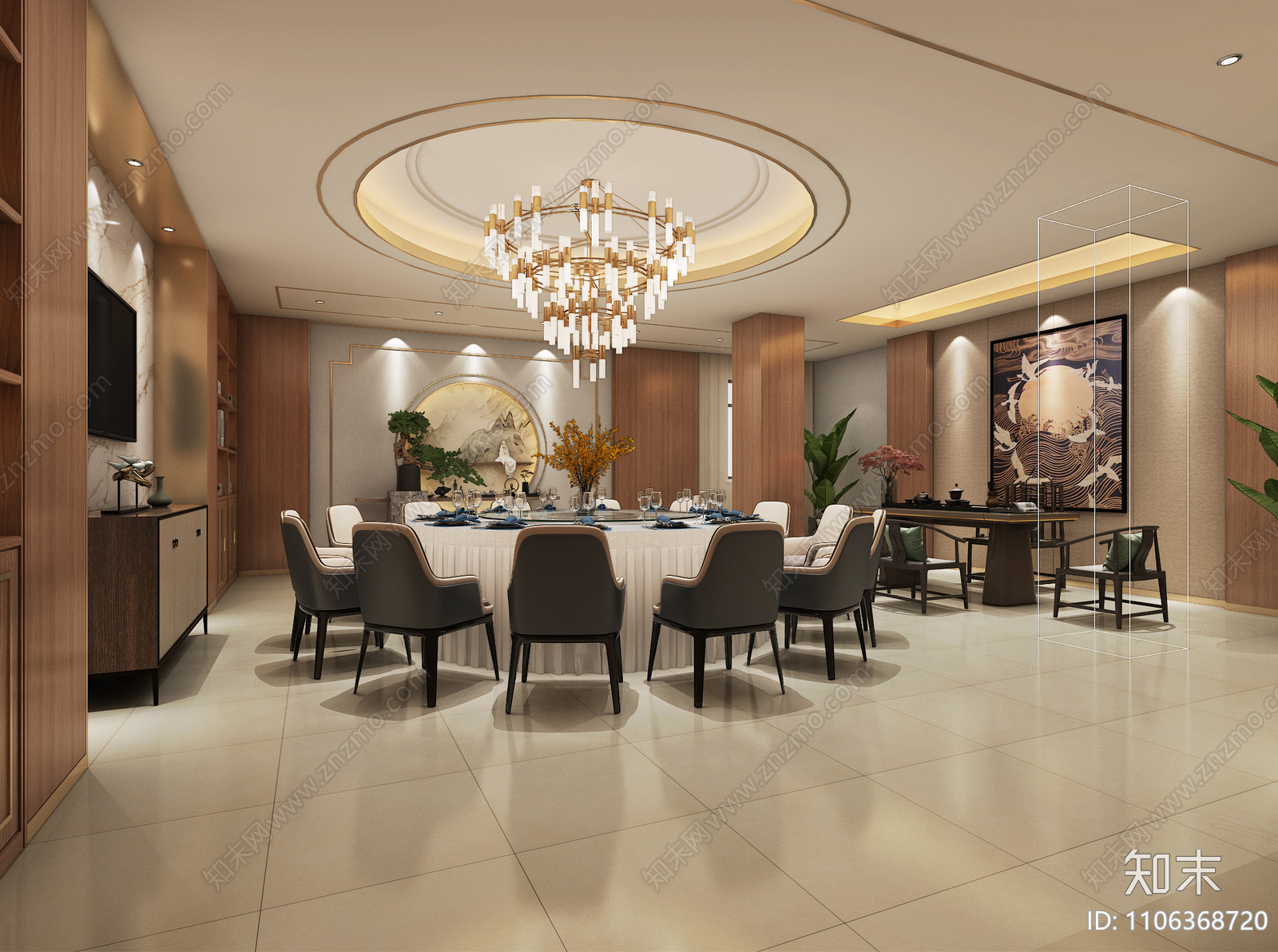 奉天街海鲜餐饮施工图cad施工图下载【ID:1106368720】