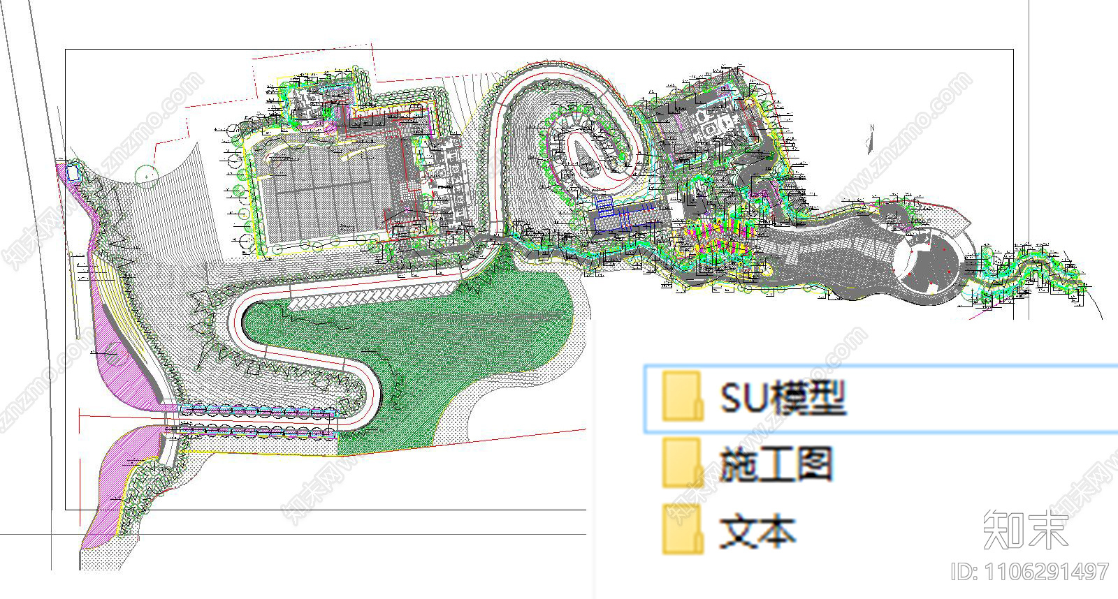 住宅景观设计cad施工图下载【ID:1106291497】