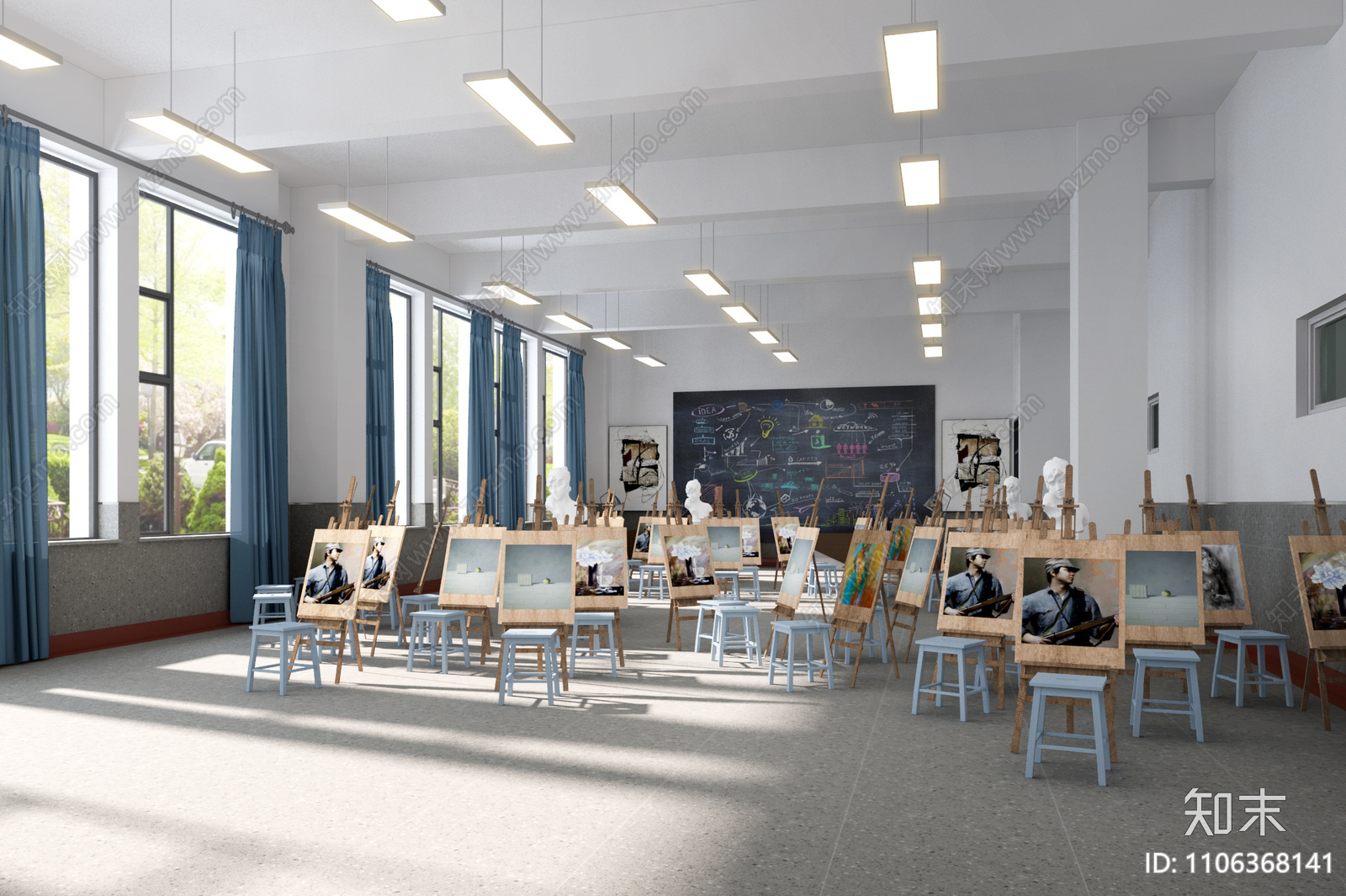 学校cad施工图下载【ID:1106368141】