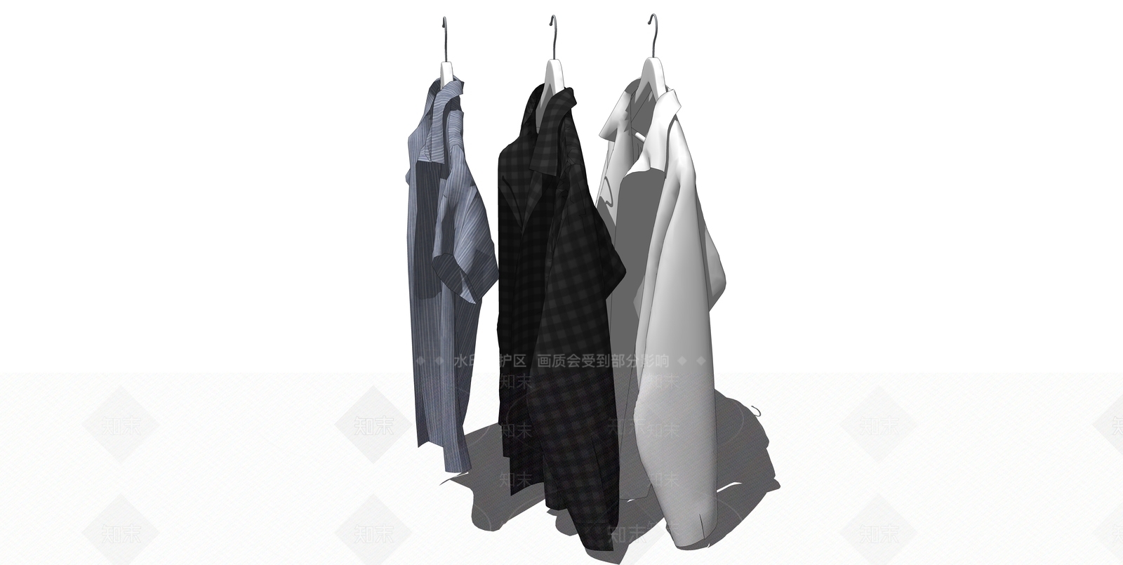 现代服装SU模型下载【ID:1106297430】