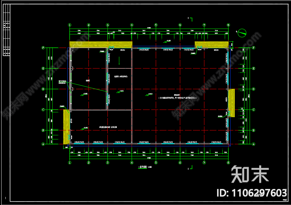 园林绿化废弃物资源化利用示范厂房施工图下载【ID:1106297603】