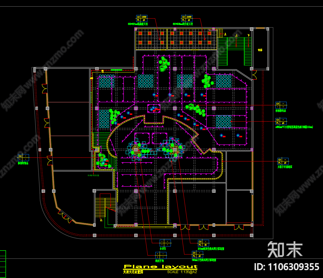 超市cad施工图下载【ID:1106309355】