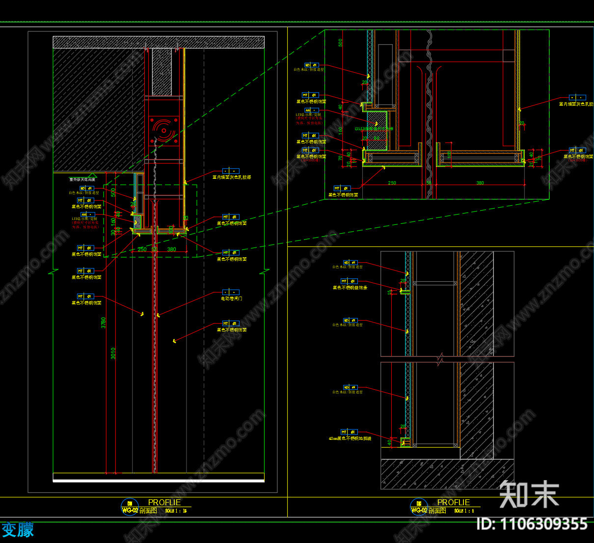 超市cad施工图下载【ID:1106309355】