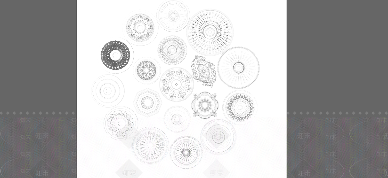 欧式石膏线SU模型下载【ID:1106318721】