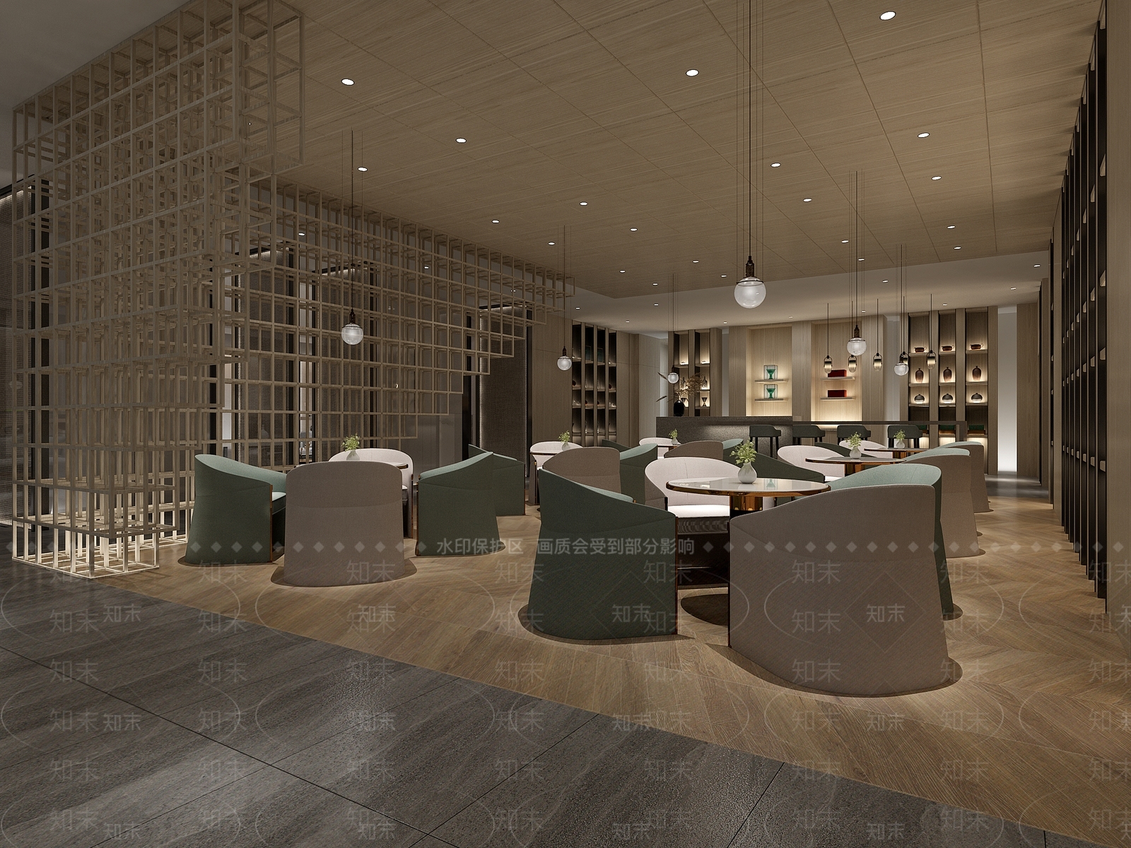 现代茶馆3D模型下载【ID:1106323584】