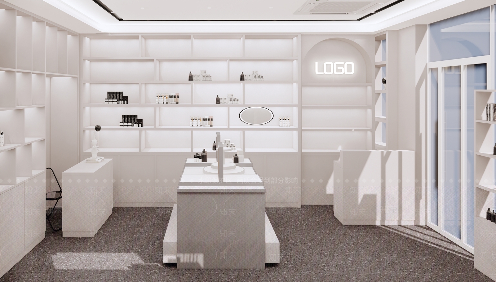 现代美妆店SU模型下载【ID:1106346415】