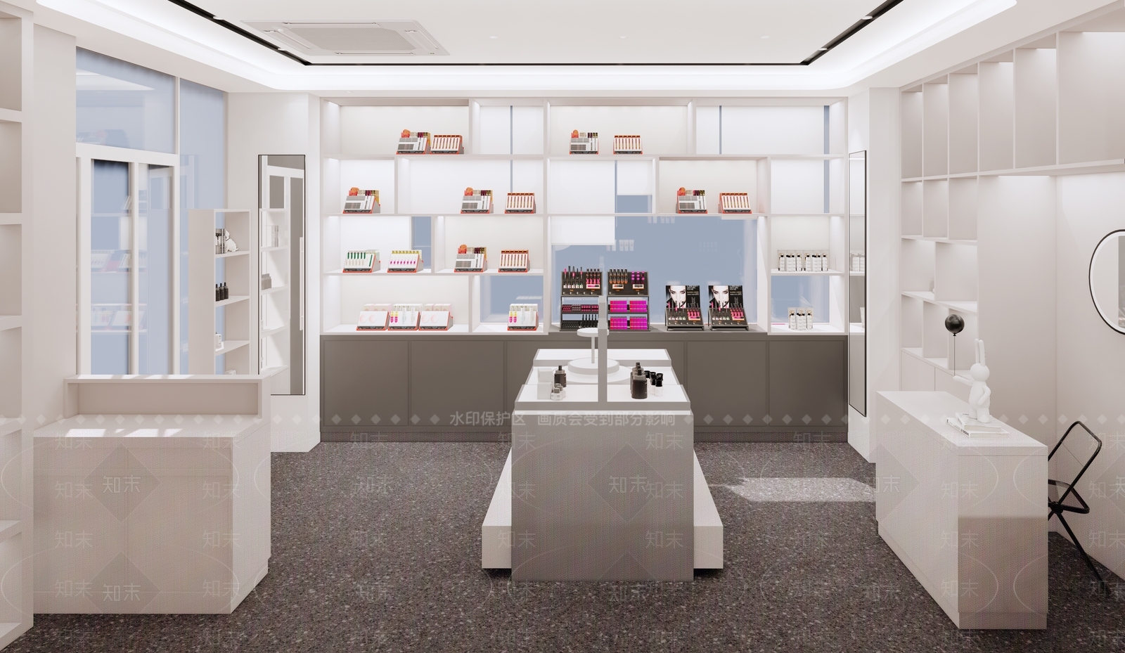 现代美妆店SU模型下载【ID:1106346415】