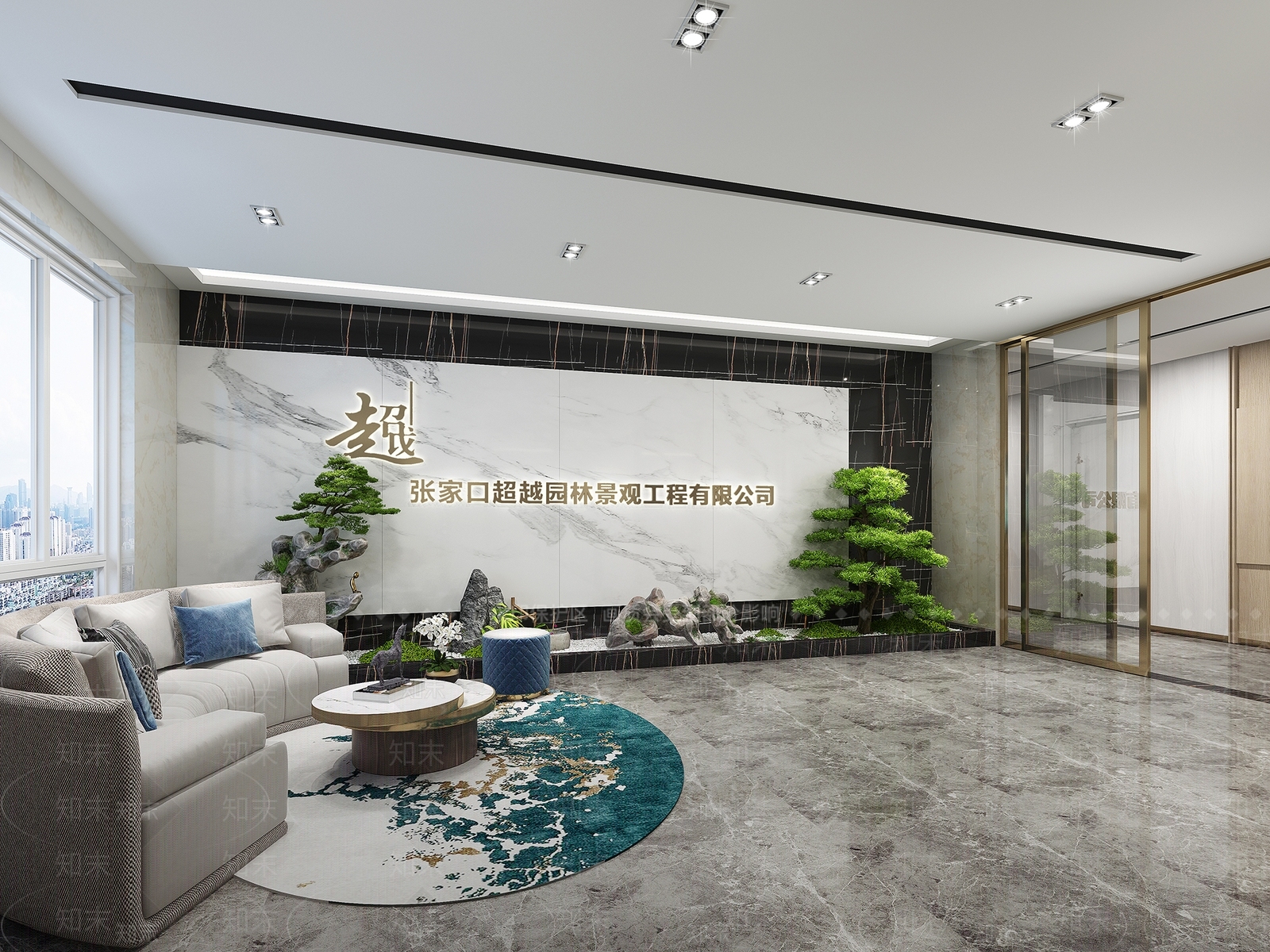 现代电梯间3D模型下载【ID:1106346687】