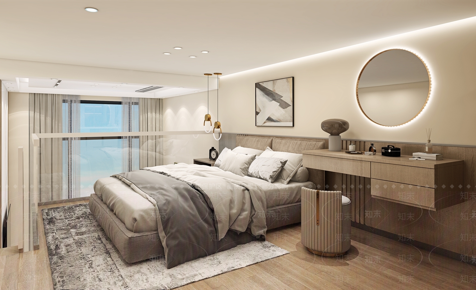 现代单身公寓3D模型下载【ID:1106348144】