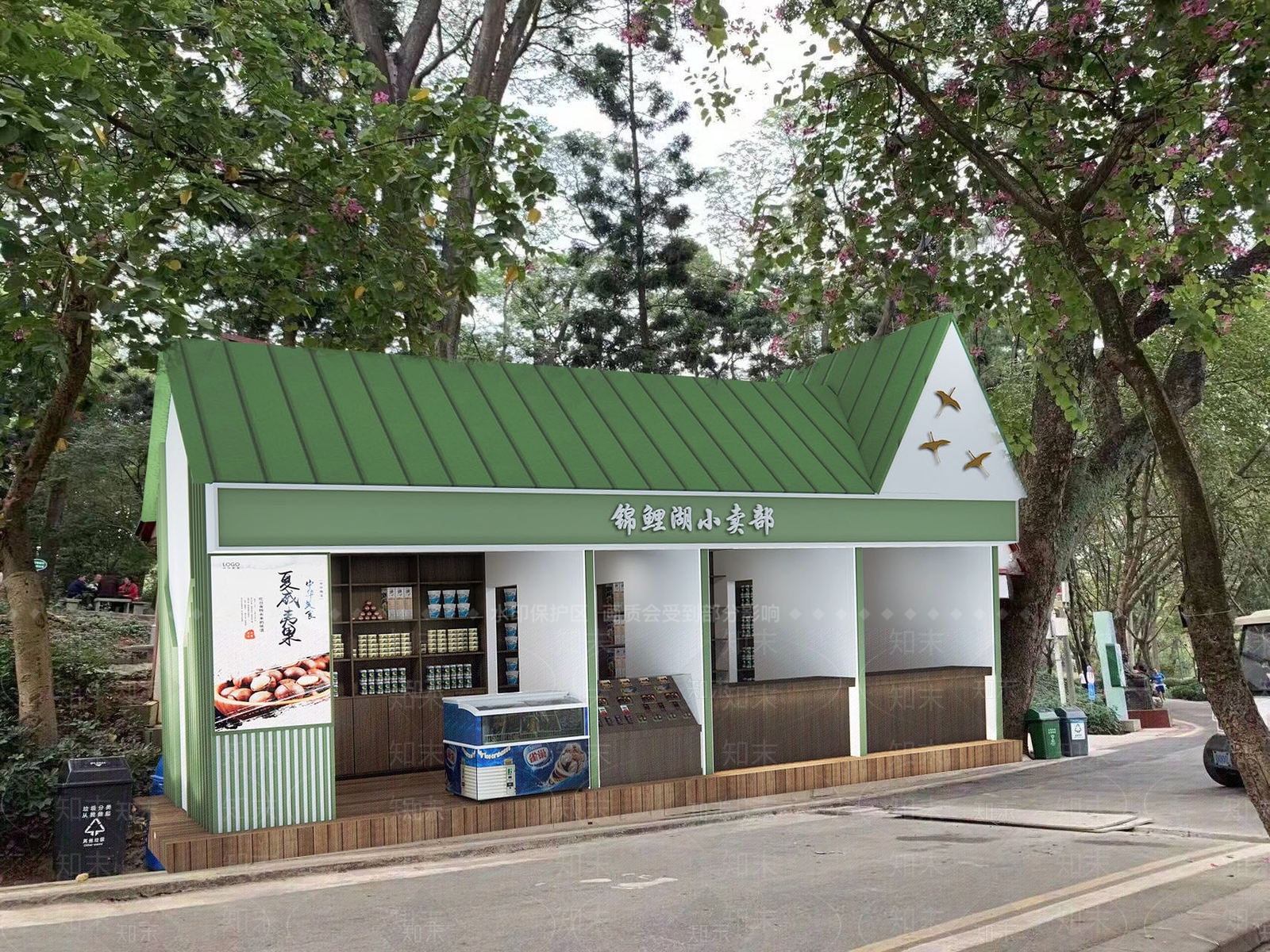 现代小卖部SU模型下载【ID:1106349370】