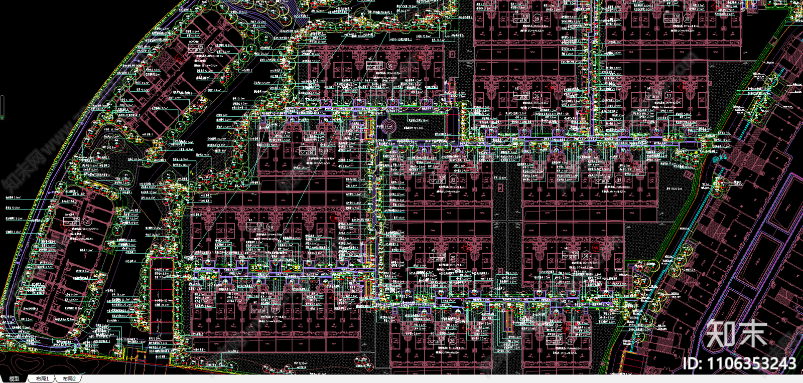 居住地产植物施工图下载【ID:1106353243】