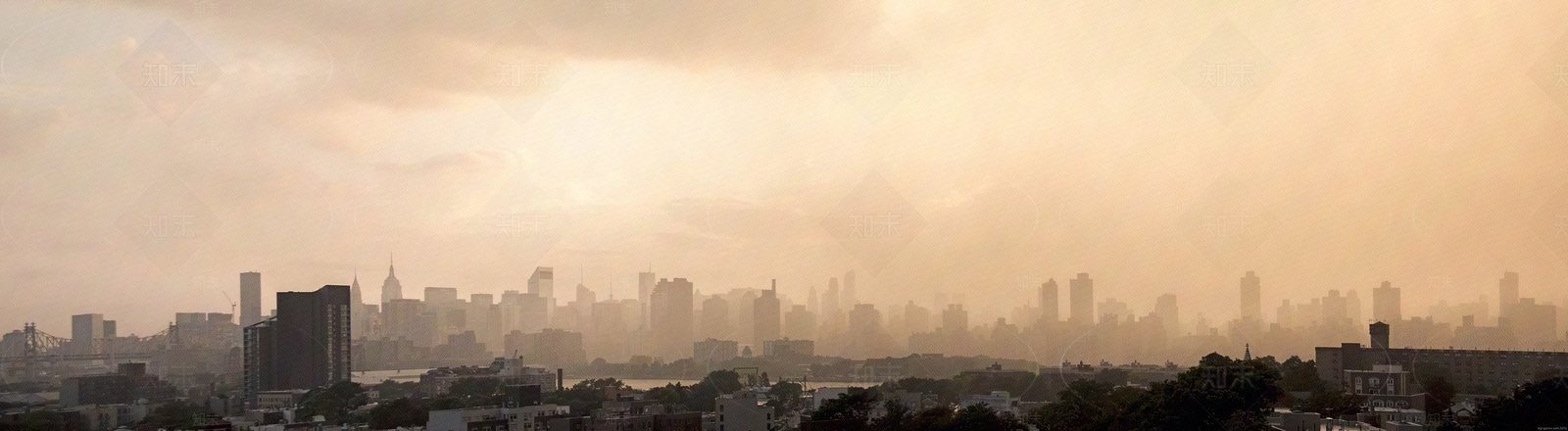 城市黄昏雾霾外景贴图下载【ID:1106371037】