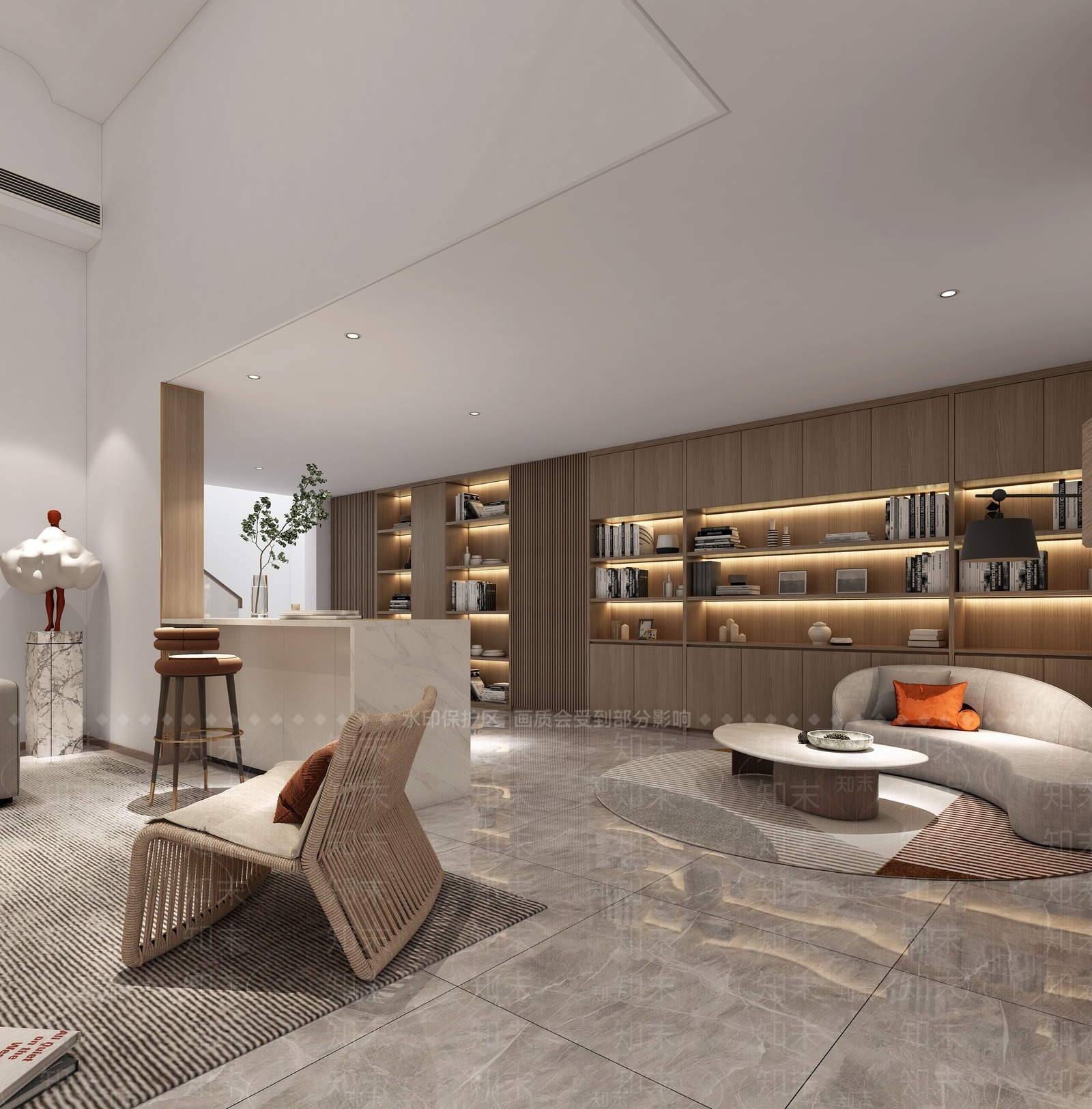 现代品酒室酒窖3D模型下载【ID:1106372232】