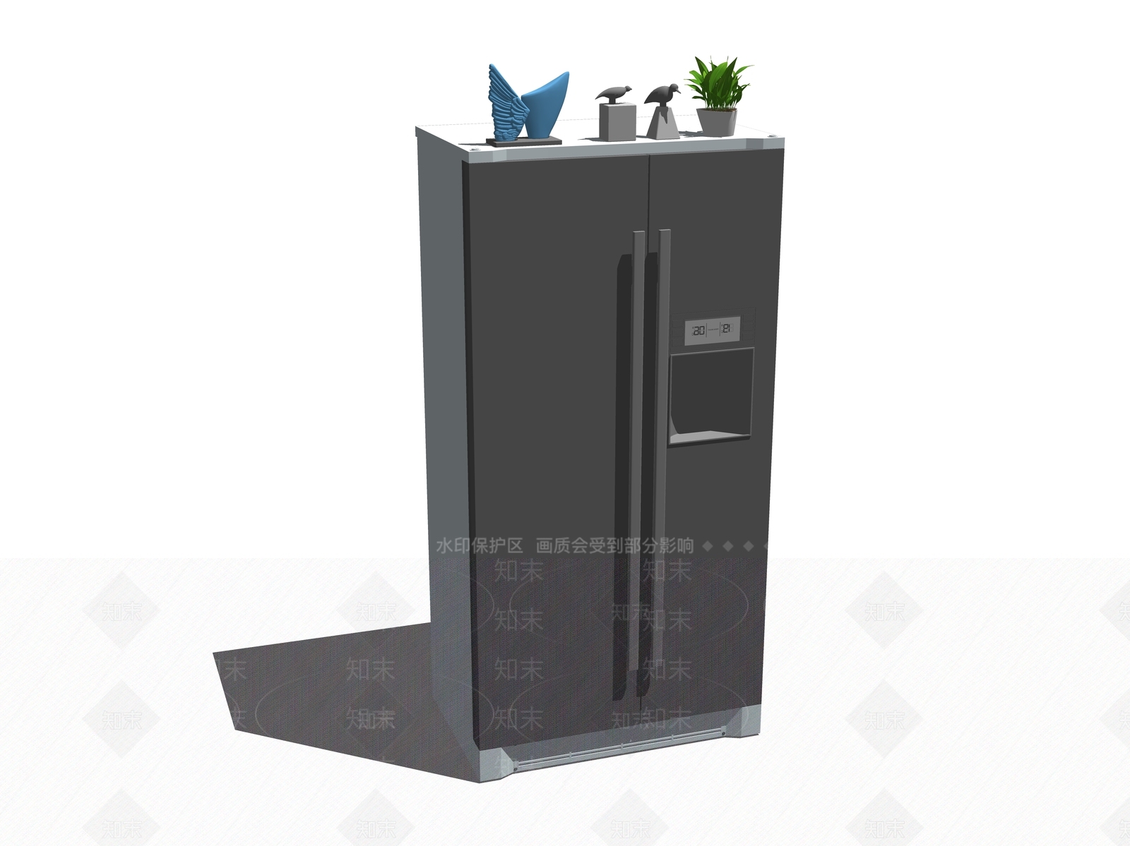 现代冰箱SU模型下载【ID:1106380235】