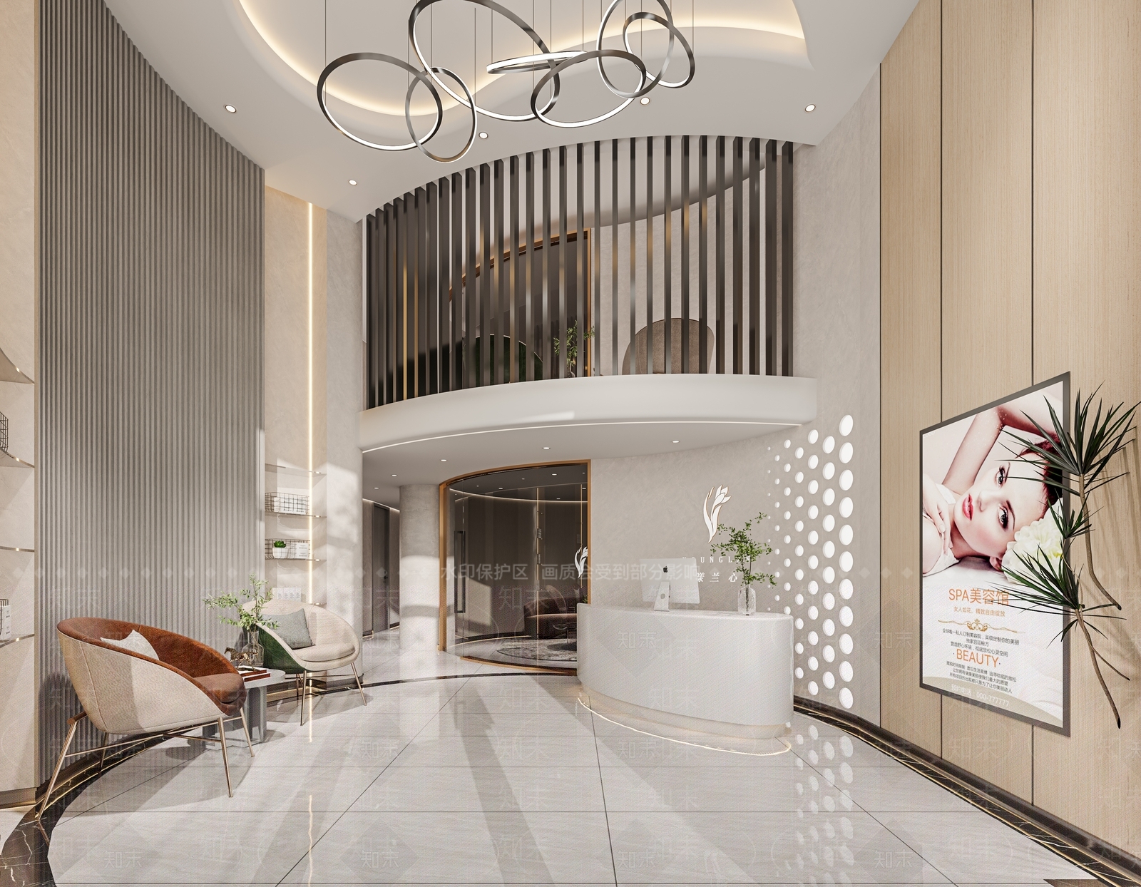 现代美容院3D模型下载【ID:1106404424】