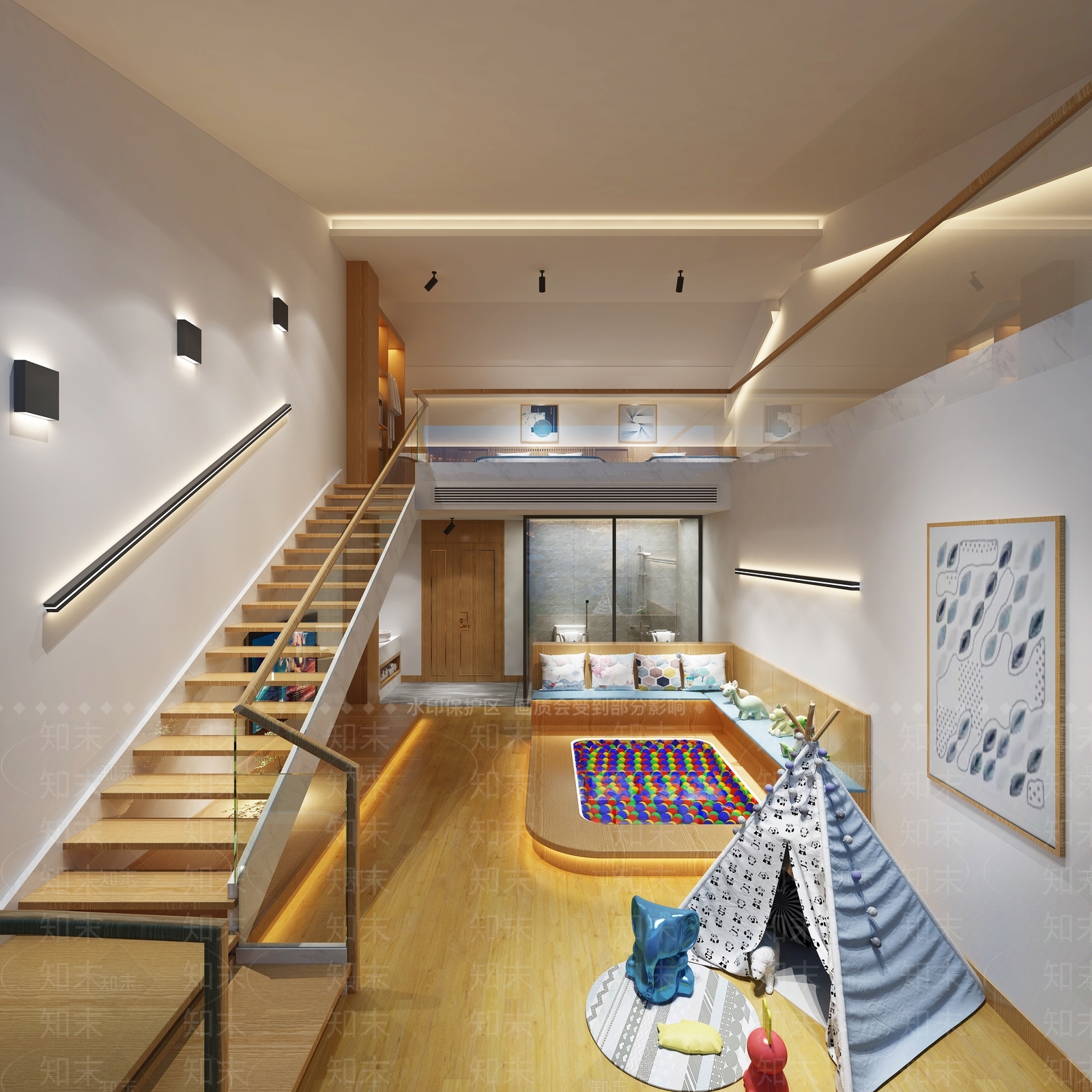 现代复式民宿3D模型下载【ID:1106406732】