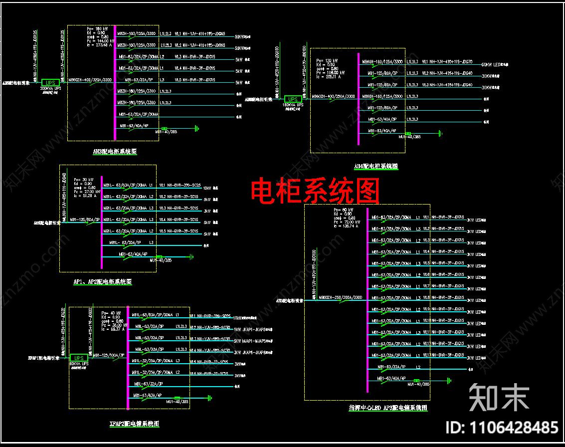 机房工程弱电CADcad施工图下载【ID:1106428485】