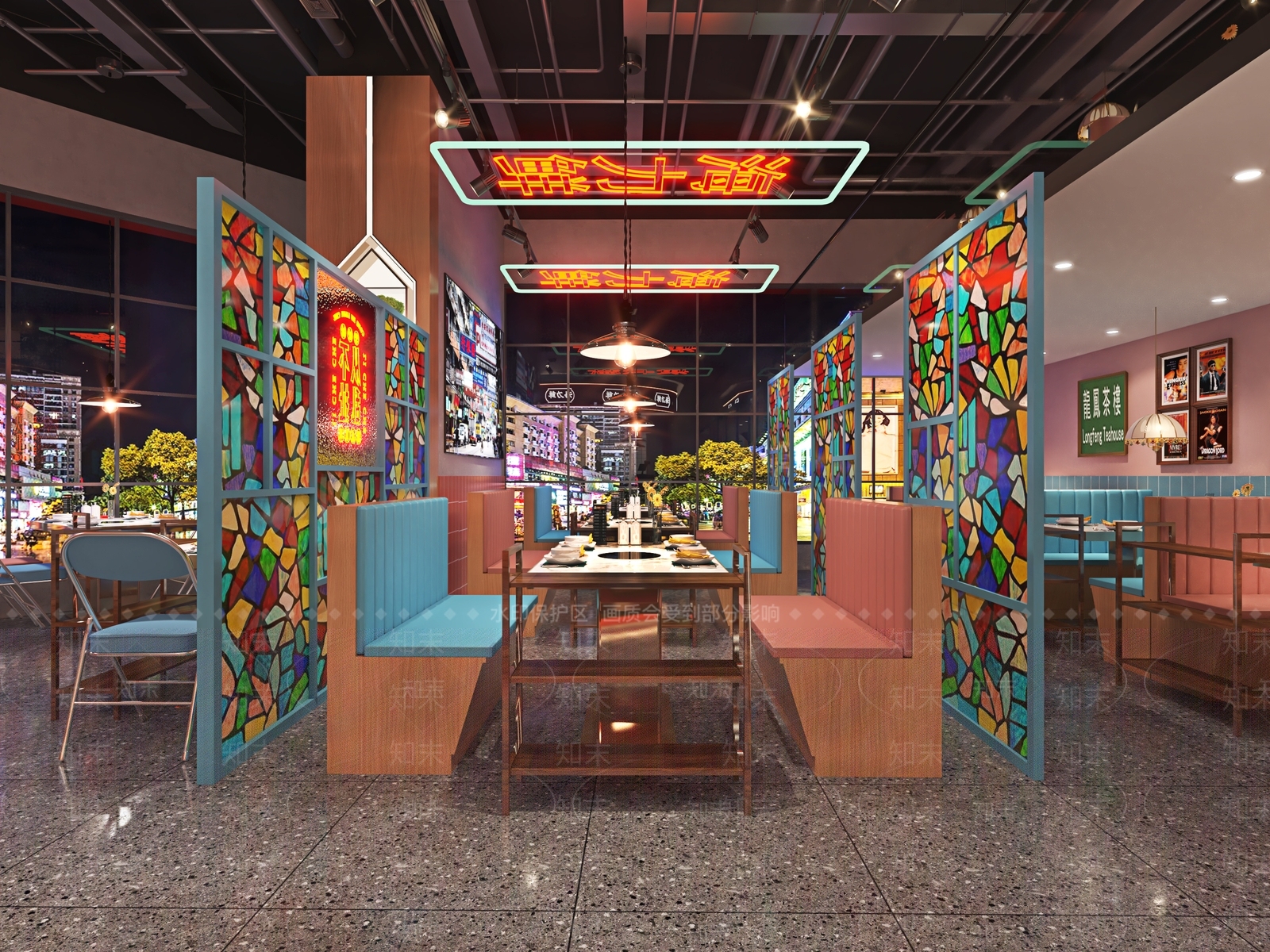 港式复古火锅店3D模型下载【ID:1106430256】