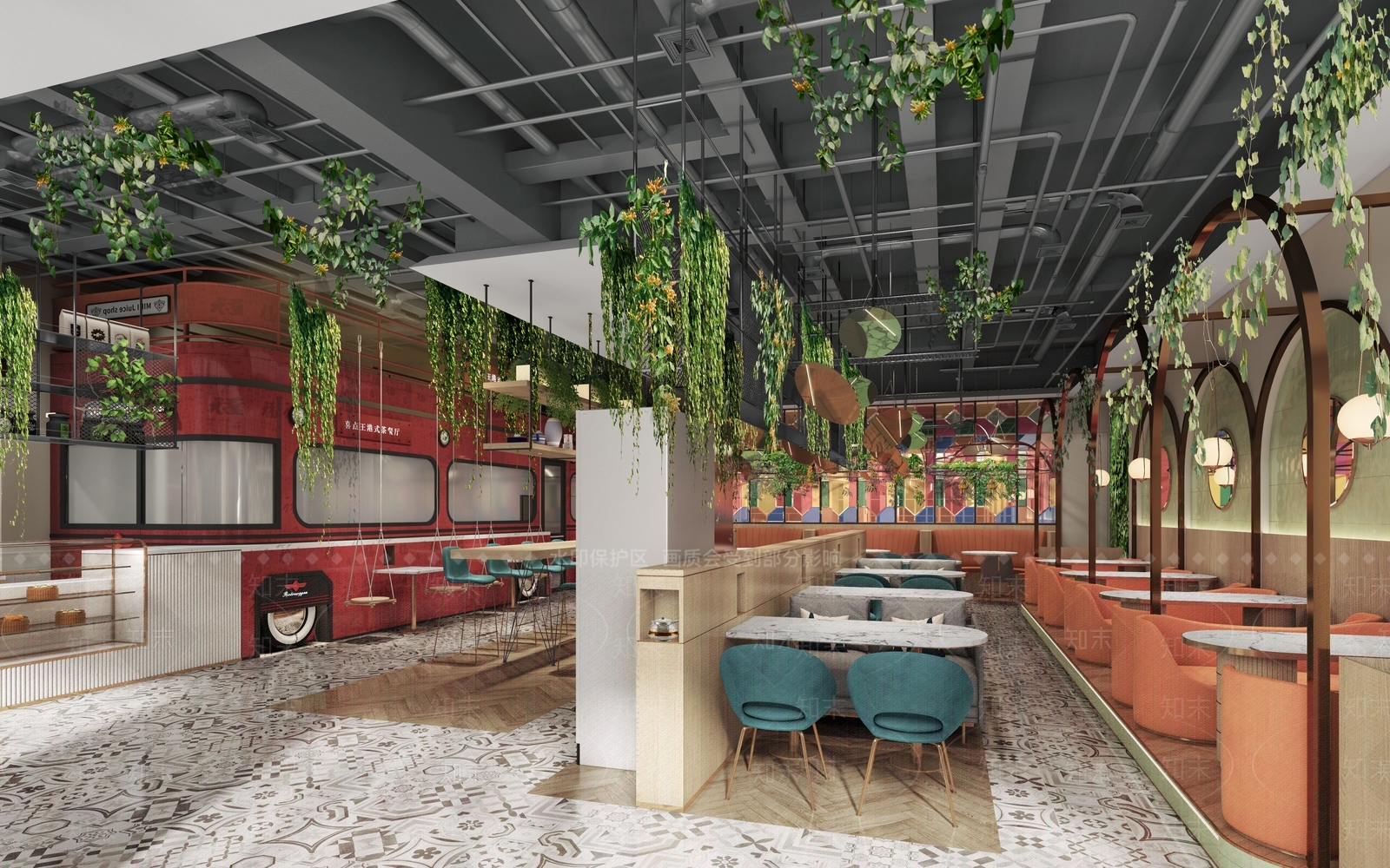 现代港式茶餐厅3D模型下载【ID:1106444880】