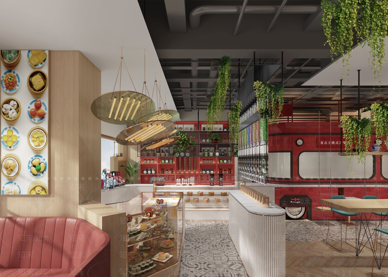 现代港式茶餐厅3D模型下载【ID:1106444880】