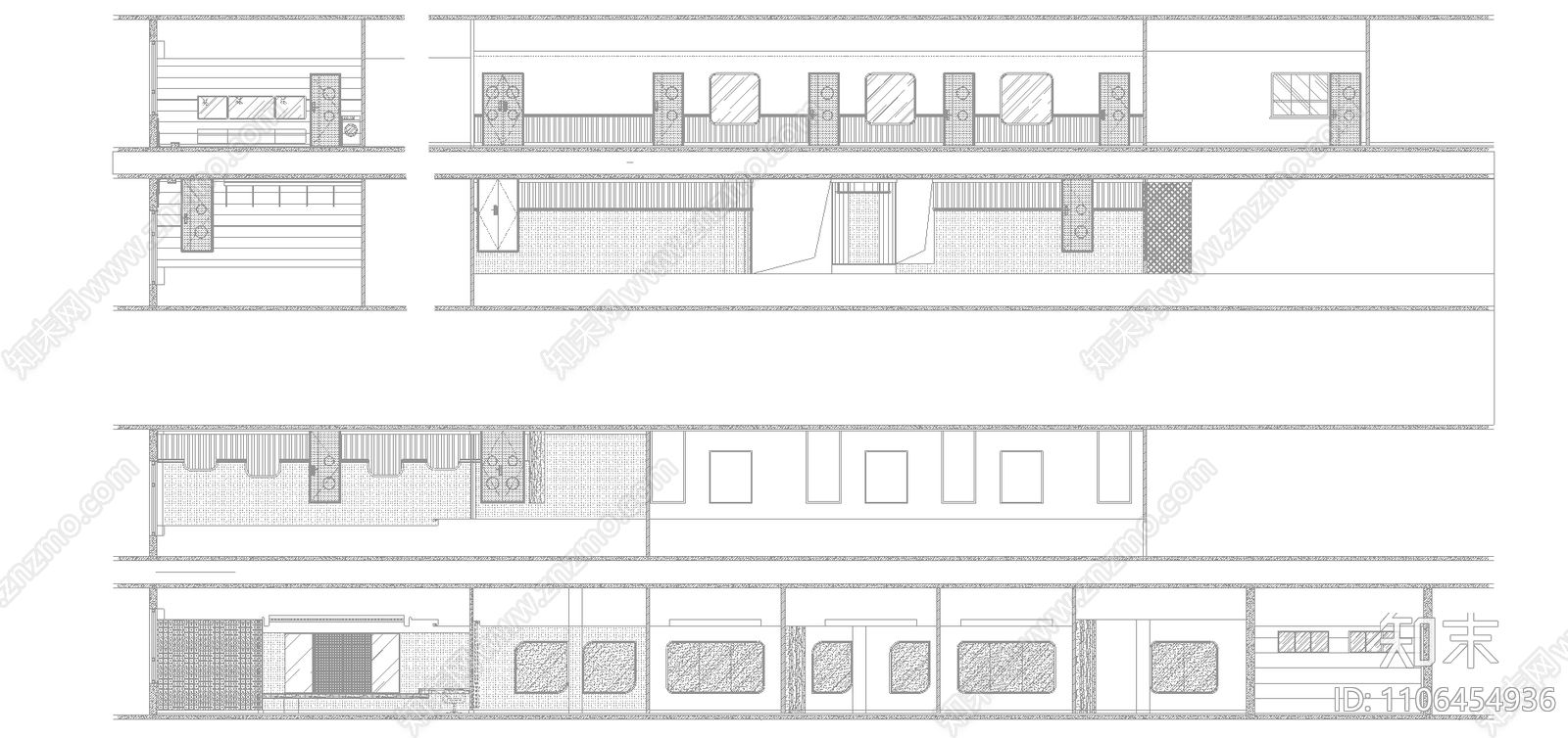 现代幼儿园cad施工图下载【ID:1106454936】