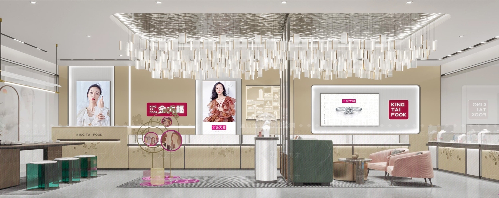 现代珠宝店3D模型下载【ID:1106463440】