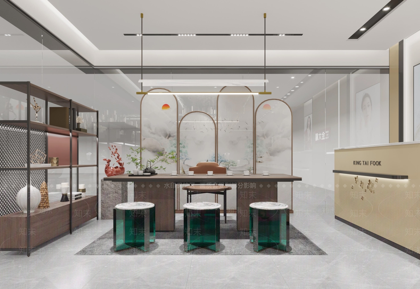 现代珠宝店3D模型下载【ID:1106463440】