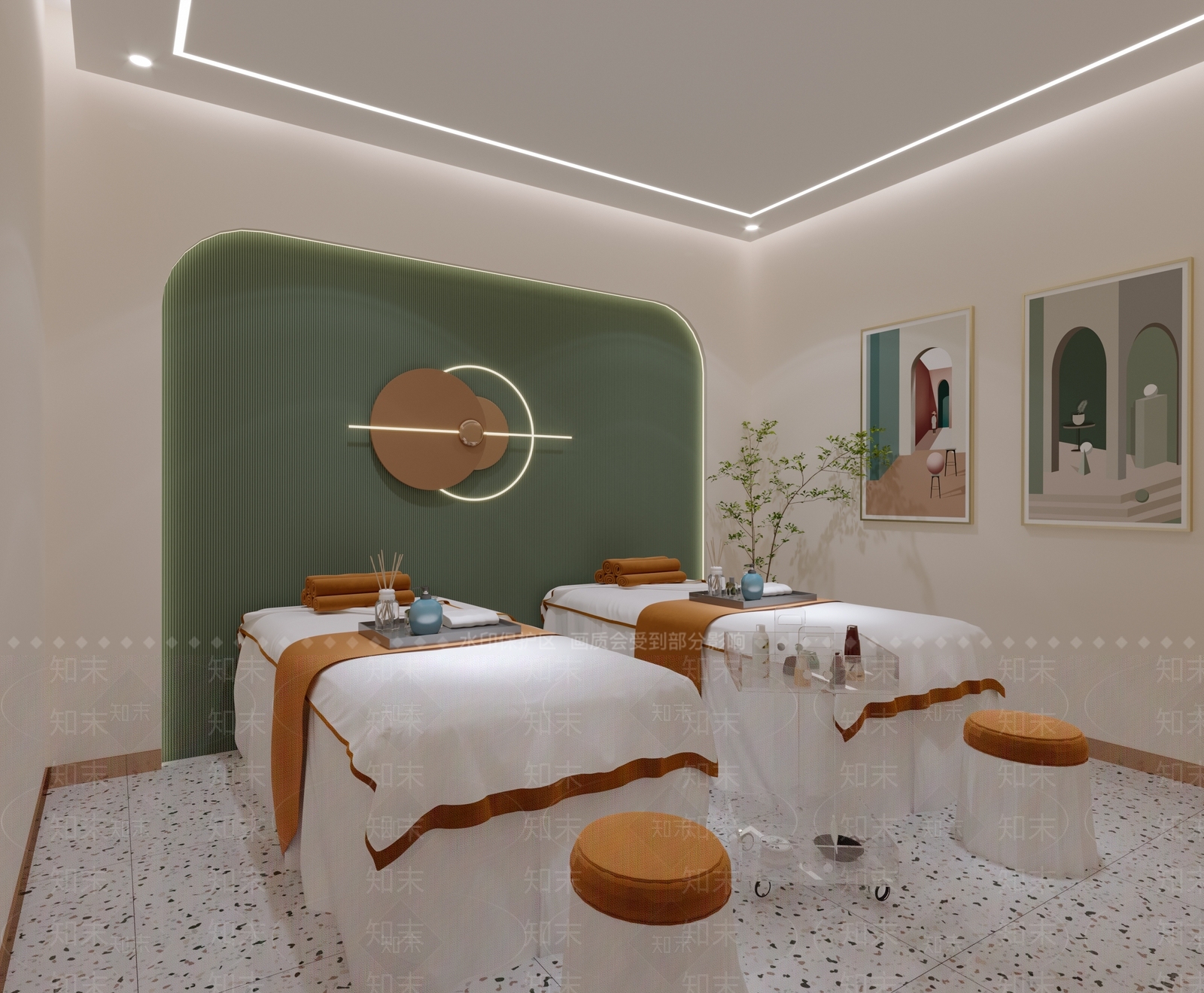 现代美容SPA店3D模型下载【ID:1106464884】