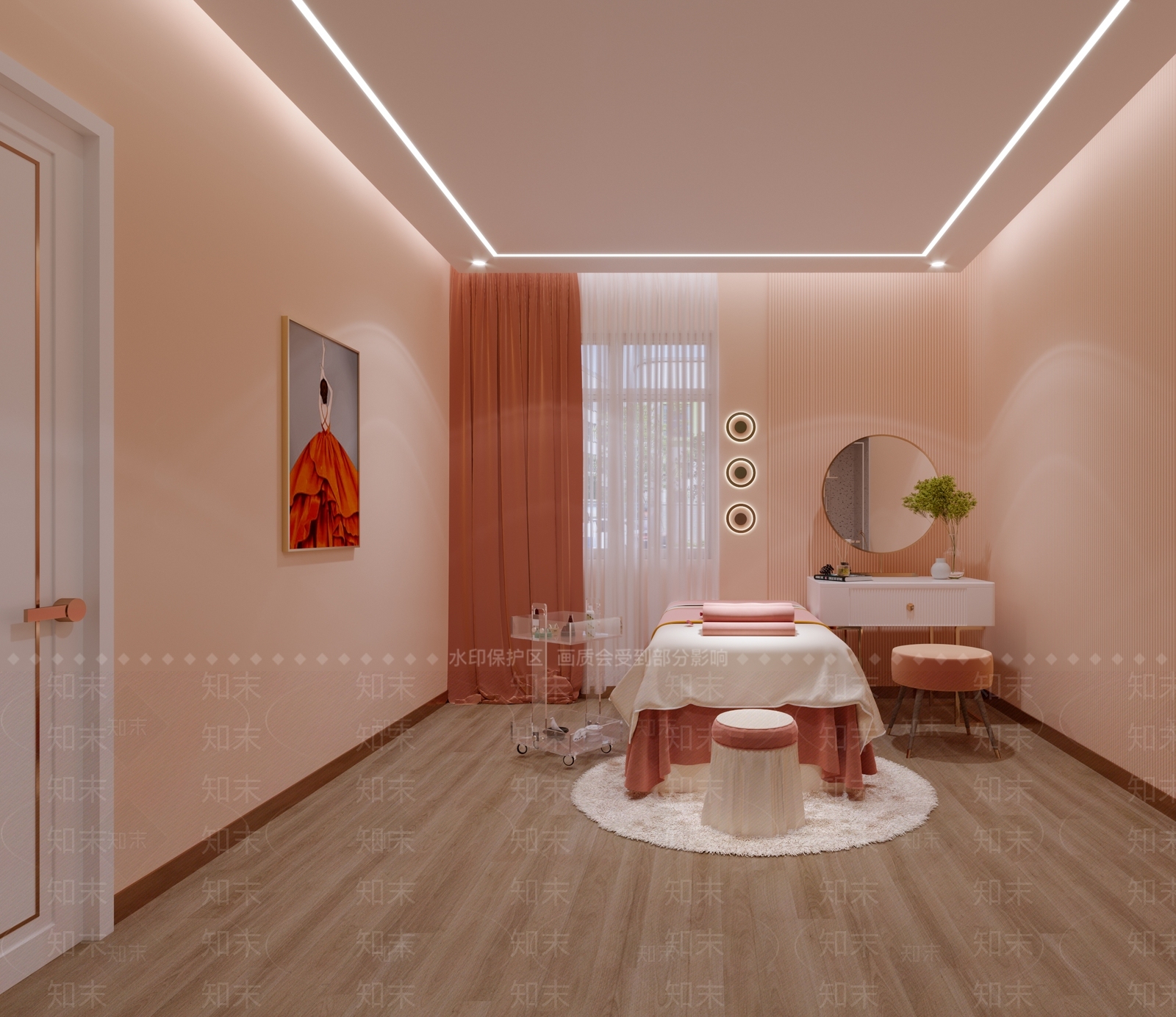 现代美容SPA店3D模型下载【ID:1106464884】