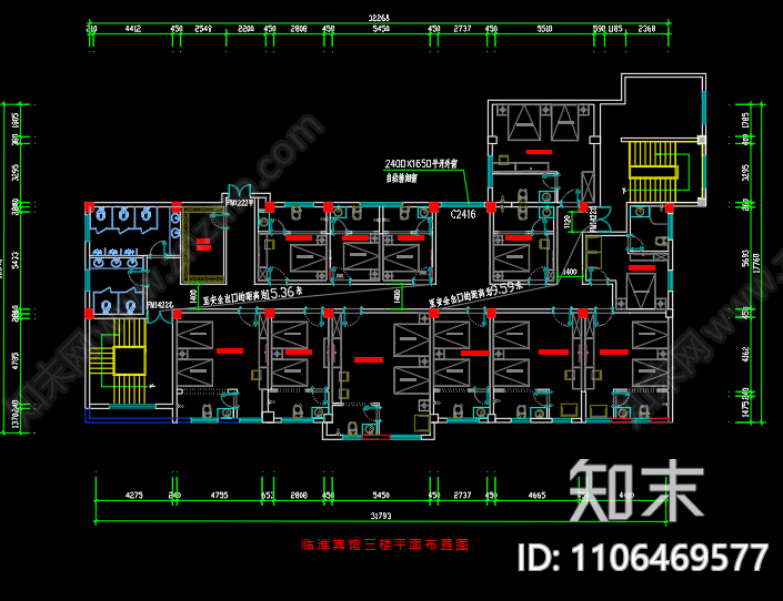 临淮宾馆报消防施工图下载【ID:1106469577】