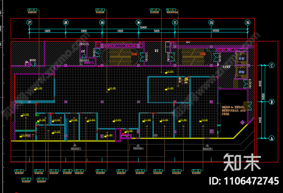 办公室cad施工图下载【ID:1106472745】