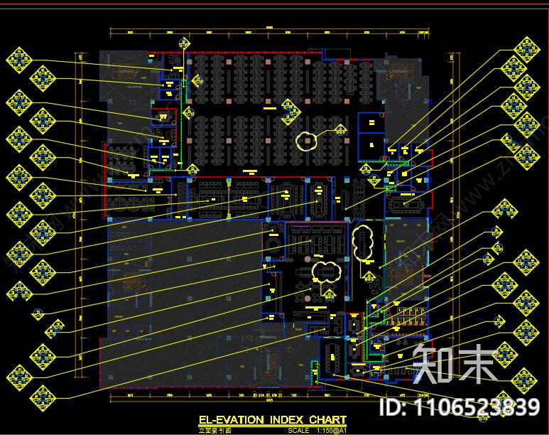 办公室CADcad施工图下载【ID:1106523839】