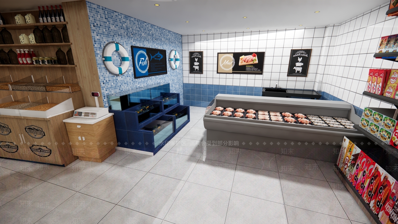 现代便利店SU模型下载【ID:1109771425】