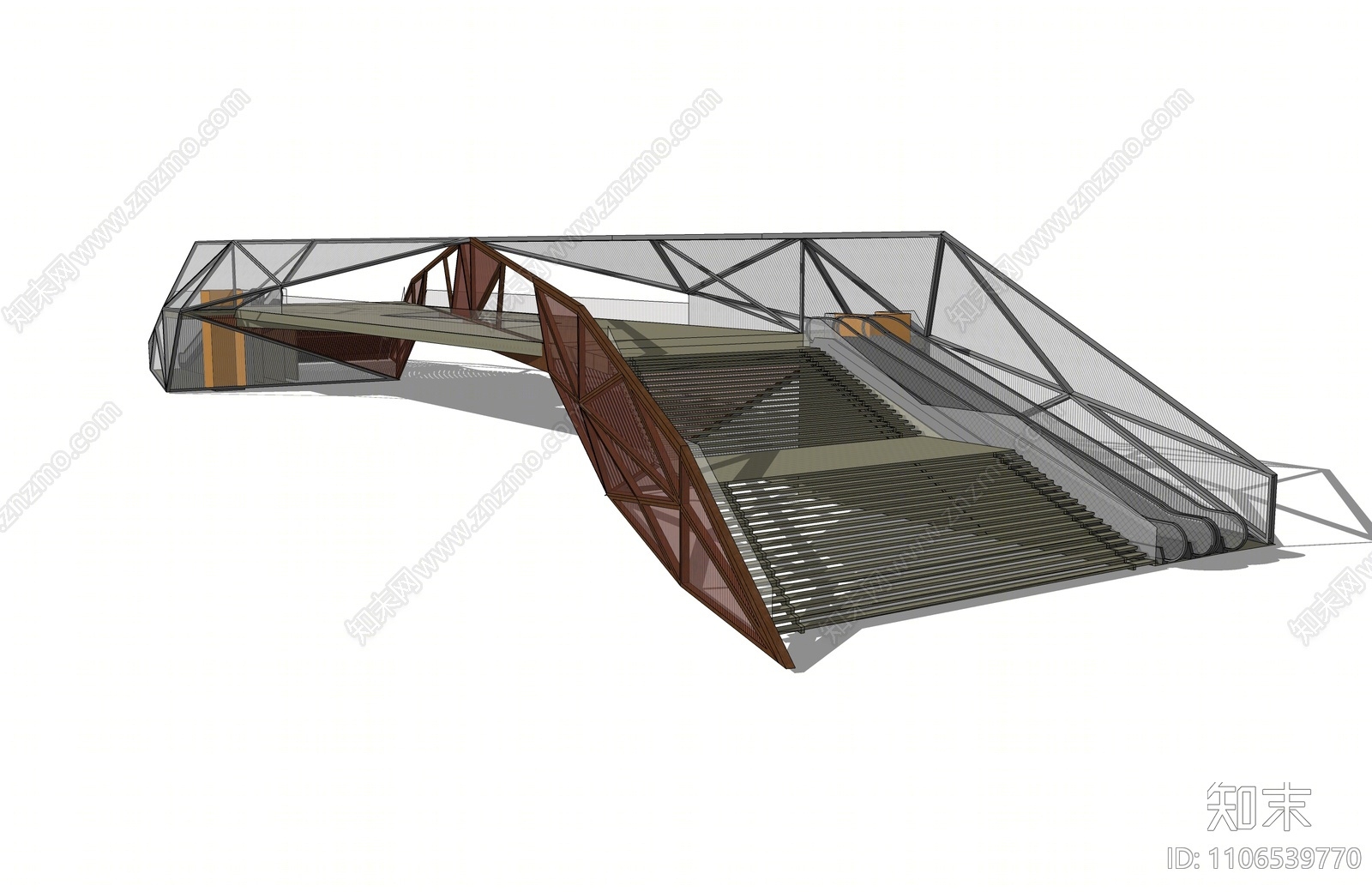 现代天桥SU模型下载【ID:1106539770】