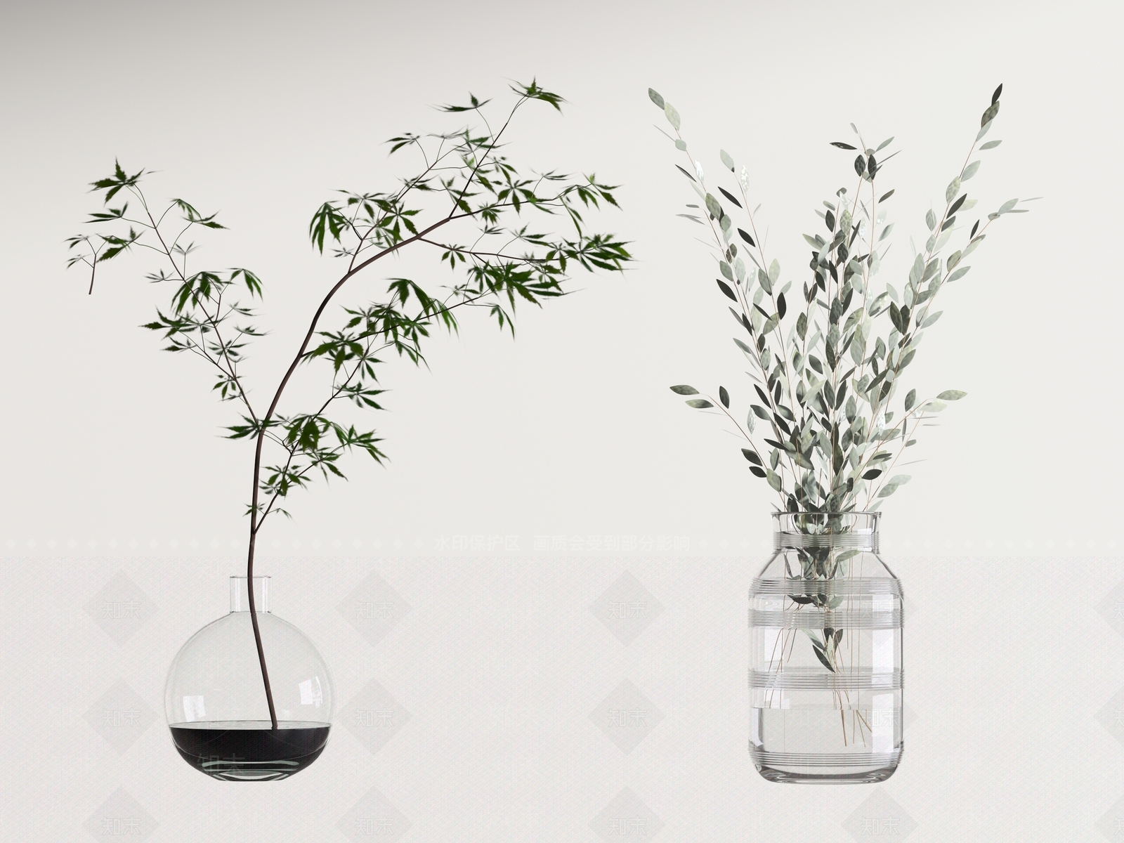 现代水生植物3D模型下载【ID:1106540576】