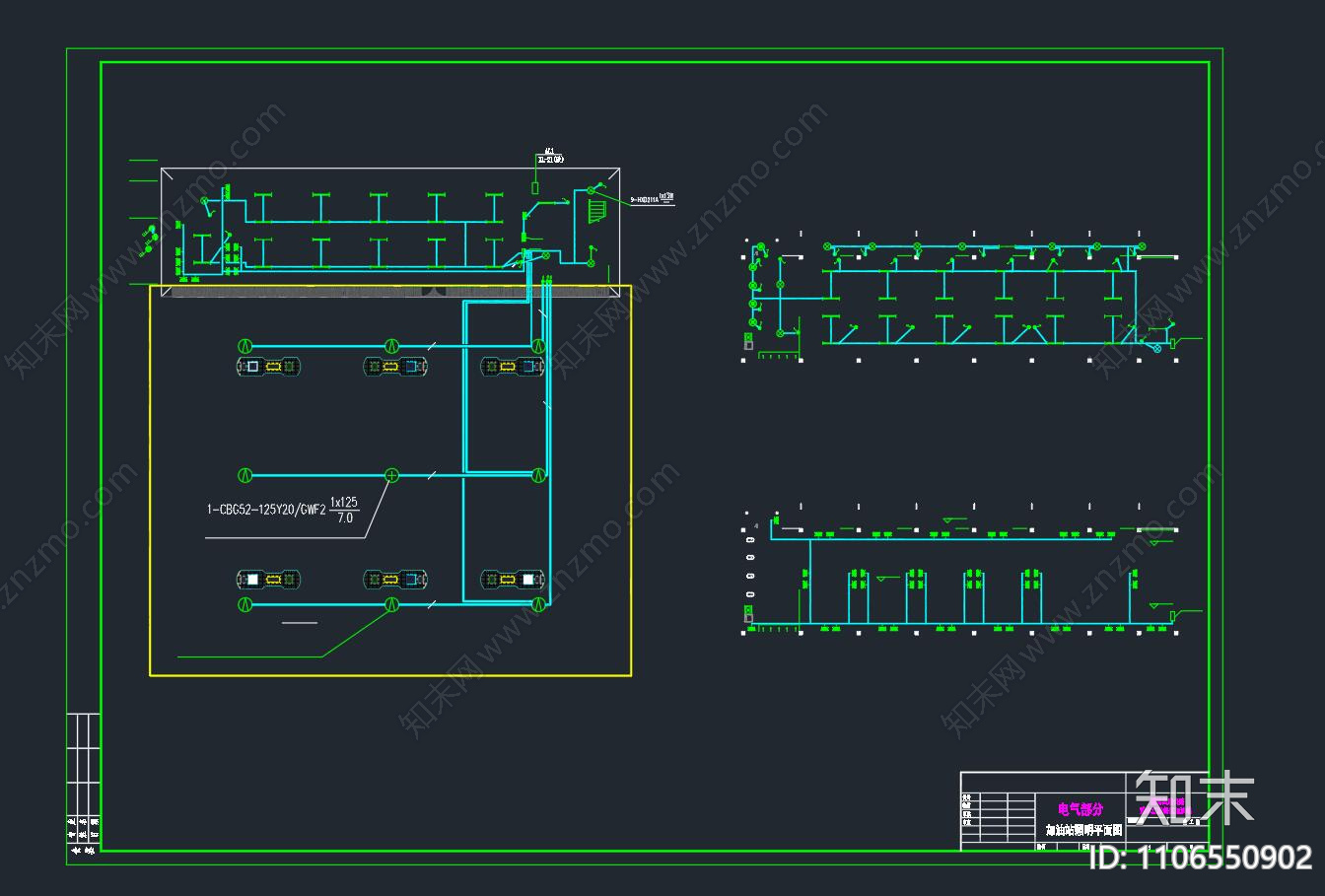 服务区加油站建筑施工图下载【ID:1106550902】