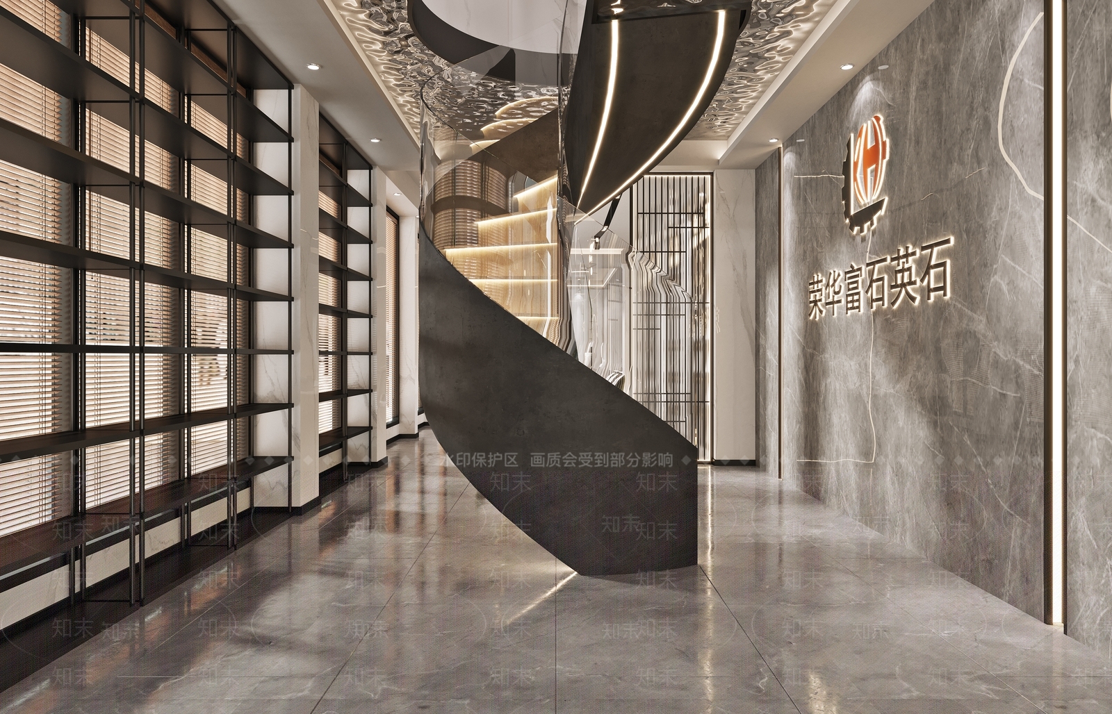 现代大理石专卖店3D模型下载【ID:1106553466】