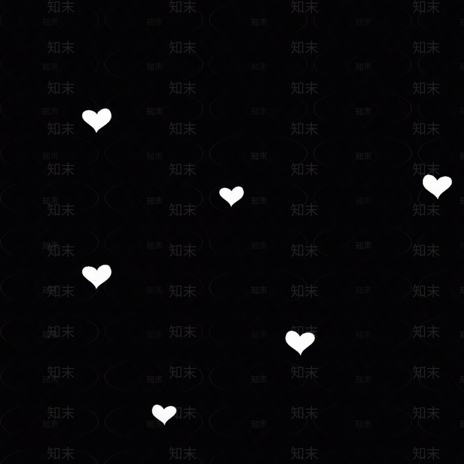心形黑白儿童壁纸贴图下载【ID:1106553259】