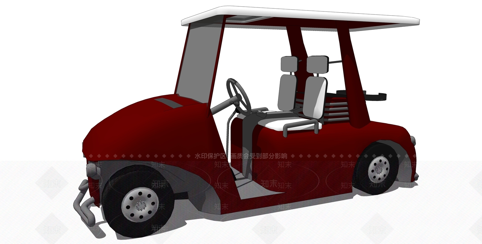现代高尔夫球车SU模型下载【ID:1106561939】