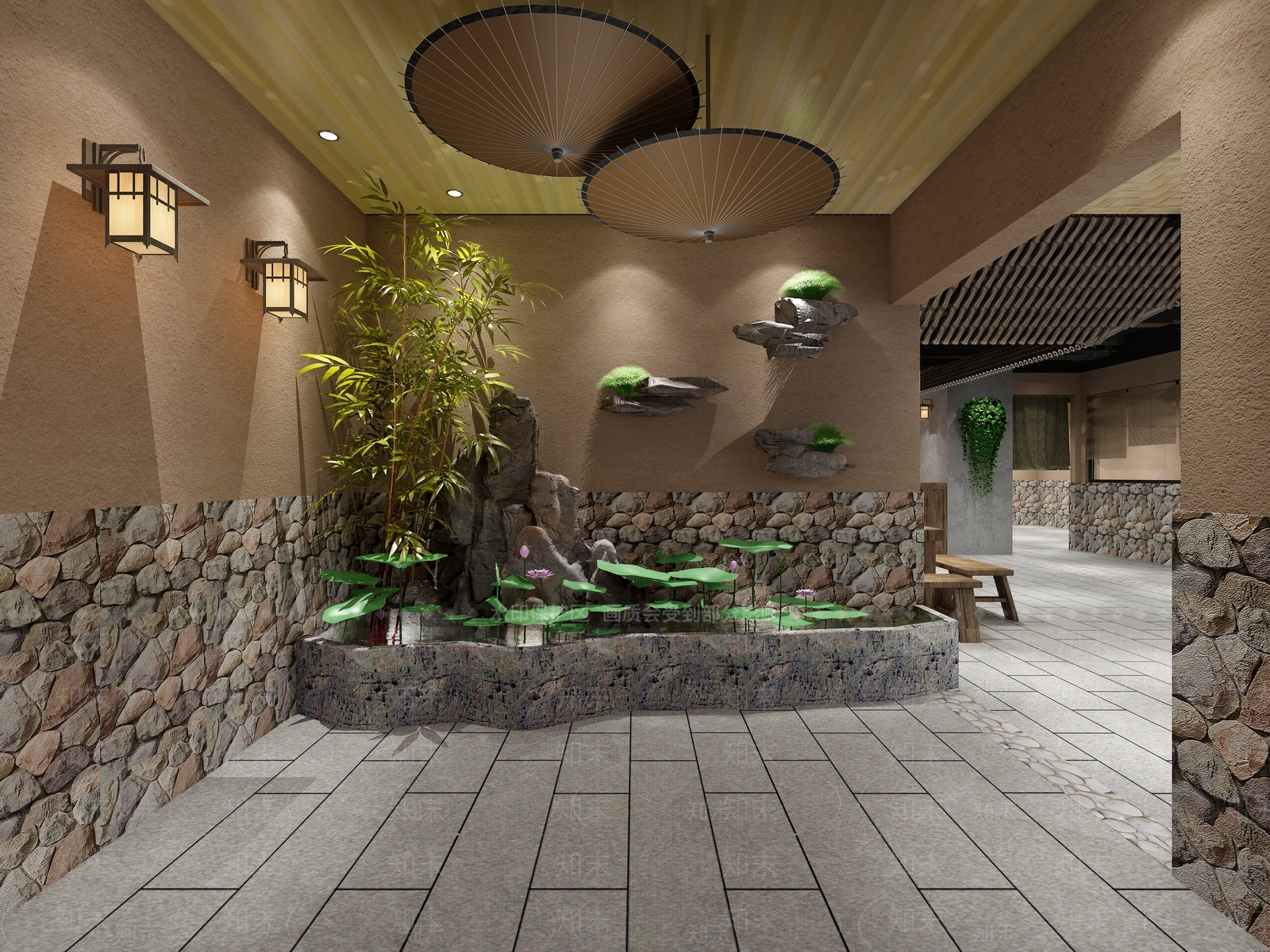 中式火锅店3D模型下载【ID:1106563645】
