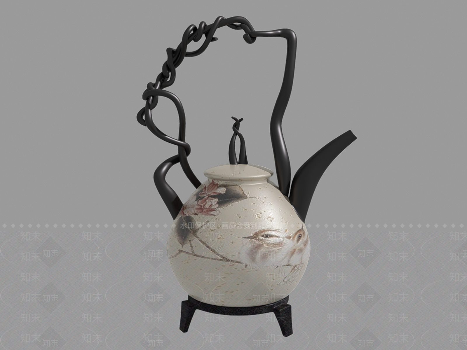 新中式茶具SU模型下载【ID:1106566732】