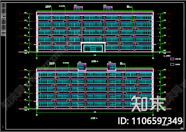 学生公寓建筑设计施工图cad施工图下载【ID:1106597349】