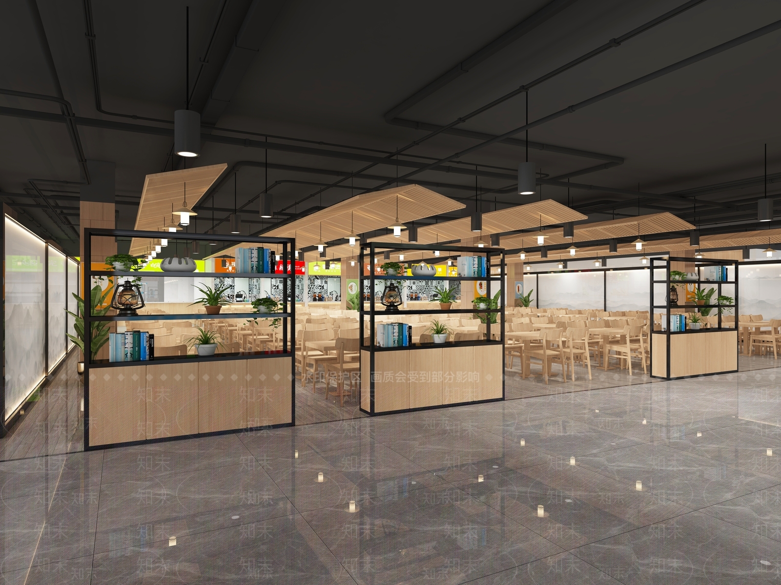 现代食堂3D模型下载【ID:1106606832】